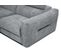 Canapé D'angle Gauche Calvera 5 Places Avec Un Relax Électrique Tissu Gris Moyen