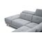 Canapé D'angle Gauche Avena 5 Places Avec Un Relax Électrique Tissu Gris Clair