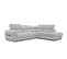 Canapé D'angle Droit Calvera 5 Places Tissu Gris Clair