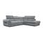 Canapé D'angle Droit Calvera 5 Places Tissu Gris Moyen