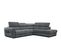 Canapé D'angle Droit Calvera 5 Places Tissu Gris Foncé