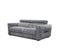 Canapé Droit Xxl Calvera 3 Places Tissu Gris Moyen