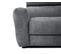 Canapé Droit Xxl Calvera 3 Places Tissu Gris Moyen