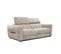 Canapé Droit Xxl Calvera 3 Places Tissu Beige