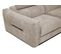 Canapé Droit Xxl Calvera 3 Places Tissu Beige