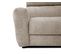 Canapé Droit Xxl Calvera 3 Places Tissu Beige