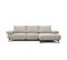 Canapé D'angle Droit Mello 4 Places Tissu Beige