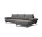 Canapé D'angle Droit Mello 4 Places Tissu Gris Foncé