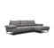 Canapé D'angle Droit Mello 4 Places Tissu Gris Foncé