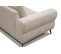 Canapé D'angle Droit Salvini 4 Places Tissu Beige