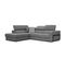 Canapé D'angle Gauche Bergo 5 Places En Tissu Gris Avec Coussins Déco