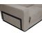 Canapé D'angle Droit Bergo 5 Places Relax Électrique Tissu Taupe Un Coussin Déco