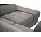 Canapé D'angle Droit Bergo 5 Places Relax Électrique Tissu Gris Foncé Un Coussin Déco