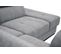 Canapé D'angle Droit Bergo 5 Places Relax Électrique Tissu Gris Un Coussin Déco