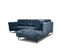 Canapé D'angle Droit Kalmer 5 Places Tissu Bleu Foncé