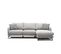 Canapé D'angle Droit Sogel 4 Places Tissu Gris Clair