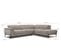 Canapé D'angle Droit Avena 5 Places En Tissu Gris Clair