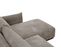 Canapé D'angle Droit 4 Places Tissu Beige Foncé - Tauer