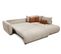 Canapé D'angle Droit 5 Places Beige Convertible - Soreno