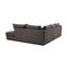 Canapé D'angle Droit 5 Places Convertible Tissu  Gris Foncé - Elbe