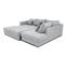 Canapé D'angle Droit 5 Places Convertible Tissu Gris Clair - Elbe