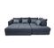 Canapé D'angle Droit 5 Places Convertible Tissu Bleu - Elbe