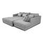 Canapé D'angle Droit 5 Places Convertible Tissu Gris Moyen - Elbe