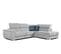 Canapé D'angle Droit 5 Places Tissu Gris -kelte