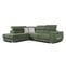 Canapé D'angle Gauche 5 Places Tissu Vert Olive  - Kelte