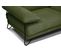 Canapé D'angle Droit 5 Places Tissu Vert Foncé - Lori