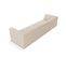 Canapé "ruby", 4 Places, Beige, Tissu Structurel