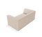 Canapé "ruby", 2 Places, Beige, Tissu Structurel