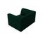 Fauteuil "ruby", 1 Place, Vert Bouteille, Velours