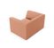 Fauteuil "ruby", 1 Place, Rose, Velours