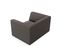 Fauteuil "ruby", 1 Place, Gris Foncé, Velours