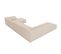 Canapé D'angle Panoramique Gauche "ruby", 7 Places, Beige, Tissu Structurel