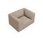 Fauteuil "ruby", 1 Place, Beige Foncé, Tissu Structurel