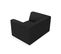 Fauteuil "ruby", 1 Place, Noir, Tissu Structurel