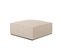 Pouf "ruby", 1 Place, Beige, Tissu Structurel