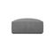 Pouf "ruby", 1 Place, Gris, Tissu Structurel