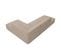 Canapé D'angle Droit "ruby", 4 Places, Beige Foncé, Tissu Structurel