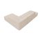 Canapé D'angle Droit "ruby", 4 Places, Beige, Tissu Structurel