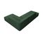 Canapé D'angle Droit "ruby", 4 Places, Vert, Tissu Structurel