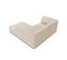 Canapé D'angle Droit "ruby", 3 Places, Beige, Tissu Structurel