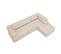 Canapé D'angle Droit "ruby", 4 Places, Beige, Tissu Structurel