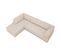 Canapé D'angle Gauche "ruby", 4 Places, Beige, Tissu Structurel