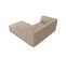 Canapé D'angle Droit "ruby", 3 Places, Beige Foncé, Tissu Structurel