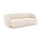 Canapé "miley", 2 Places, Beige Clair, Tissu Chenille