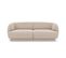 Canapé "miley", 2 Places, Beige, Tissu Chenille