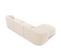 Canapé D'angle Gauche "miley", 4 Places, Beige Clair, Tissu Chenille